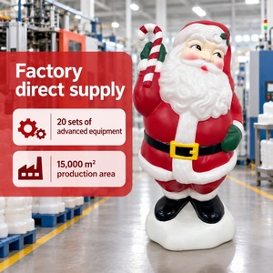 Décoration de Noël en gros : Père Noël lumineux moulé par soufflage pour le marché nord-américain – Idéal pour les grossistes et les achats en vrac - Product Image 2