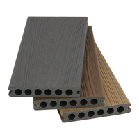 Revêtement de terrasse extérieur en bois/plastique 3d, imperméable et antidérapant, style traditionnel