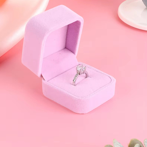 LÃNG MẠN NGỌT NGÀO nhung làm cỏ Hộp nhẫn xách tay Vòng Hộp quà tặng - Product Image 2