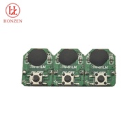Mini module lumineux LED SMD 3528 avec interrupteur, alimenté par pile 3V, LED clignotante