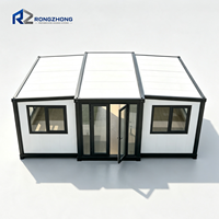 Maison conteneur avec porte vitrée, unité de logement pour séjour à la maison, camping, bureau temporaire
