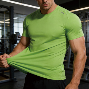 Camiseta Deportiva para Hombre, Antibacteriana 7A, de Secado Rápido, 100% Poliéster, con Estampado Reflectante, Ultraligera, Transpirable, Cuello Redondo, Manga Corta - Product Image 2