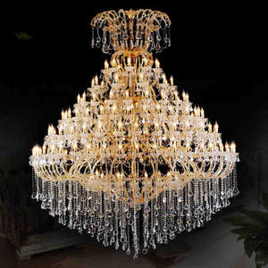 Lustre en verre style bohème, énorme lampe, porte-bougies, vintage, en <span class=keywords><strong>cristal</strong></span>, pour restaurant, nouveau design - Product Image 3