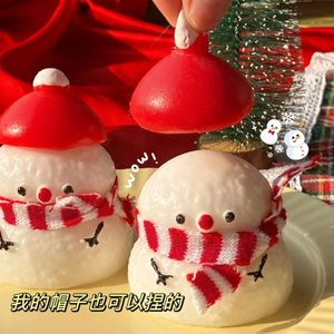 Nouveau jouet anti-stress Bonhomme de neige de Noël à pincer, cadeau de Noël amusant, Bonhomme de neige 3D mignon et dodu - Product Image 2