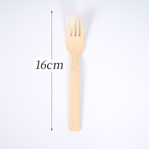 Couverts en bambou écologiques, 100 paquets, 170 mm, biodégradables, jetables, fourchettes en bambou naturelles - Product Image 5