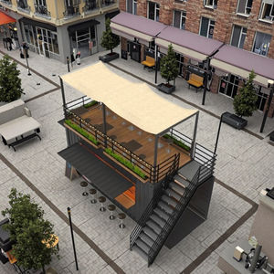 فاخر مخصص 10ft 20ft منزل عصري تصميم بار قهوة مسبق الصنع - Product Image 2