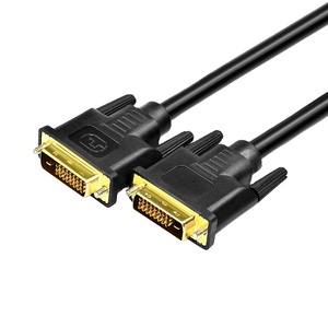 El mejor cable DVI 24 + 1, doble enlace, Monitor de dos vías, Cable <span class=keywords><strong>Vedia</strong></span>, chapado en oro, macho a macho, ordenador DVI 241 CE ROHS, negro y rojo, negro + rojo - Product Image 1