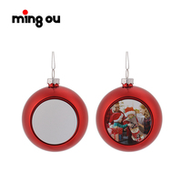 ODM 6cm Plastik kugeln Großhandel für Home Sublimation Weihnachts schmuck Baum hängende Dekorationen