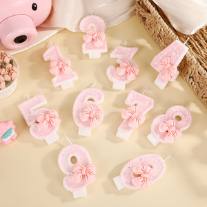Lindas Velas <span class=keywords><strong>de</strong></span> Cera <span class=keywords><strong>de</strong></span> Parafina con Forma <span class=keywords><strong>de</strong></span> Número <span class=keywords><strong>de</strong></span> Princesa con Lazo Rosa para Pastel <span class=keywords><strong>de</strong></span> <span class=keywords><strong>Cumpleaños</strong></span> Infantil, con Diseño Ecológico Hecho a Mano - Product Image 2