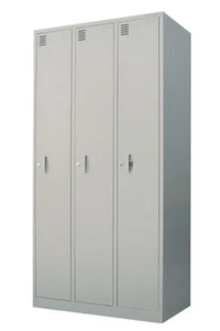Meuble de bureau convertible moderne en acier à 3 portes, armoire métallique modulaire pour salle de sport, maison, hôtel, salon, bibliothèque, chambre à coucher, finition poudrée - Product Image 2