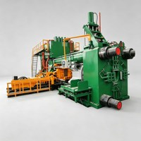 Presse d'extrusion d'aluminium 2000T, extrudeuse hydraulique 8 pouces, contrôle PLC, grande ligne de production de profilés en aluminium