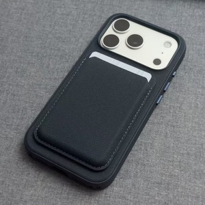 เคสโทรศัพท์แบบแม่เหล็กอเนกประสงค์พร้อมช่องใส่บัตรหนังลายทอเทคโนโลยี IC พร้อมที่ใส่โทรศัพท์มือถือ รองรับโลโก้ OEM ของแท้ - Product Image 2