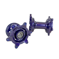 Moyeu de roue Supermoto en aluminium CNC 7075-T6 bleu violet avec roulements et joints pour pièces de moto Yamaha YZ