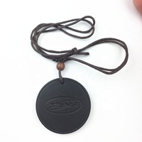 Boîte à pendentif en pierre de lave Quantum, emballage pour collier avec carte énergie bio, logo OEM