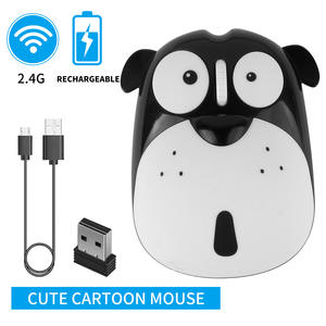 Ratón Inalámbrico Recargable con Diseño de Perro <span class=keywords><strong>Husky</strong></span>, Regalo para el Día del Niño - Ratón para PC con Diseño de Cachorro Adorable - Product Image 1