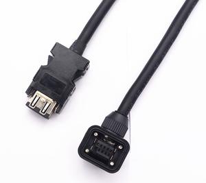 Câble d'encodeur servo pour applications industrielles Mitsubishi, gaine en PVC, haute flexibilité, conducteur en cuivre, 8 millions de cycles pour machines - Product Image 3