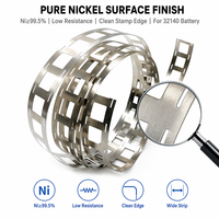 Bande de nickel pur sur mesure 32140, 0,10-0,30 mm, haute conductivité, soudage par points, connecteur de batterie, stockage d'énergie pour véhicules électriques