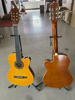 Guitare classique à corps fin de 39 pouces, guitare classique électrique, guitare avec égaliseur