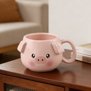 Grande tasse en céramique pour cadeaux d'art chrétien - Compatible micro-ondes et lave-vaisselle - Motif lion - Marron/noir - 14 oz. pour hommes/femmes - Product Image 2