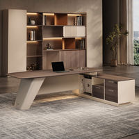 Table de travail de luxe en gros, Escritorio De Oficina, mobilier, forme en L, mobilier de bureau solide, bureau de direction, bureau de patron