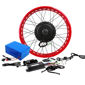 Kit de conversão de motor de cubo elétrico de 5000 w, 72v, peças de ebike de alta velocidade para diy, sistema elétrico para bicicleta