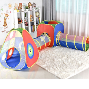 Extérieur Nouveau 4 en 1 Garçons Filles Cible Jeu Tipi Enfants Ramper <span class=keywords><strong>Tunnel</strong></span> Hoop Jouet Tente Playhouse Enfants Ball Pit - Product Image 3
