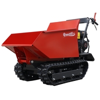 LIVRAISON GRATUITE Matériel de construction Capacité de charge Moteur diesel avec chenille en caoutchouc Mini transporteur Mini Dumper sur chenilles