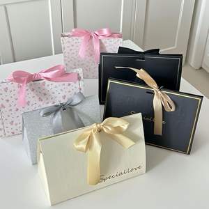 Nouvelles boîtes de parfum pliables en papier doré personnalisées, emballage cadeau triangulaire, fermeture à ruban, <span class=keywords><strong>mat</strong></span>ériaux recyclés, mascara, fard à joues - Product Image 3