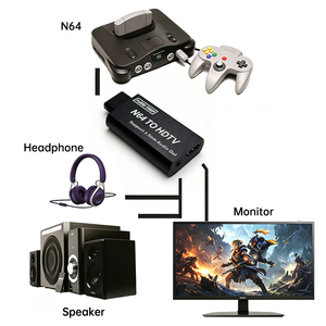 อะแดปเตอร์ N64 เป็น HDTV ตัวแปลง 1080P สำหรับเครื่องเล่นเกม <span class=keywords><strong>Nintendo</strong></span> 64 SNES NGC คอนโซลเกมย้อนยุค วิดีโอและเสียงสำหรับคอนโซลคลาสสิกบนทีวีสมัยใหม่ - Product Image 6