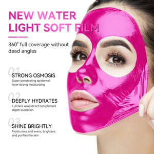 Su misura OEM cura della pelle top model tappeto rosso luminoso maschera facciale riparazione arrossamento pori termoretraibile maschera stretta maschera facciale - Product Image 2