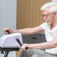 BNcompany Vélo d'exercice portable électronique motorisé pour la rééducation des bras et des jambes