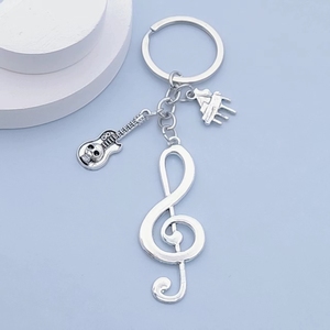 พวงกุญแจรูปโน้ตดนตรีสไตล์ยุโรปและอเมริกา ของขวัญสุดสร้างสรรค์ จี้ห้อยกระเป๋า พวงกุญแจดนตรี - Product Image 4