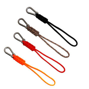Correa de cámara artesanal de paracord con mosquetón de 20 cm, amarilla, herramienta de supervivencia para fotografía al aire libre - Product Image 2