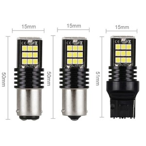 Lampadine <span class=keywords><strong>LED</strong></span> per Auto, Luci Freno e <span class=keywords><strong>Retromarcia</strong></span>, 1156 BA15S <span class=keywords><strong>P21W</strong></span> PY21W T20 T15 W16W 24SMD 3030 <span class=keywords><strong>LED</strong></span>, Lampadine Sostitutive per Indicatori di Direzione - Product Image 3