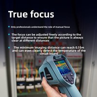 Cámara Termográfica Industrial Portátil FOTRIC MT46 para Inspección Eléctrica, Diagnóstico HVAC, Mantenimiento de Edificios, Herramienta de Cámara Infrarroja