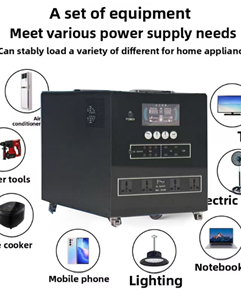 3000W Portable Power Station 220V 2048Wh Outdoor Solar Energy Storage Emergency Backup B-3000W Pure Sine Wave Power Station B-30 - Product Image 5
