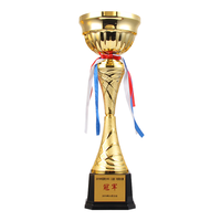 Trofeo de Metal Chapado en Oro Personalizado para Competiciones Deportivas - Premios de Fútbol y Baloncesto