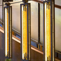 Paravent en verre doré sur mesure pour salon, hall, couloir, cloison de séparation, design d'escalier en spirale, cloisons métalliques, séparateur de pièce