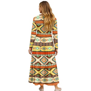 Abiti Tradizionali Tribali Personalizzati all'Ingrosso in Poliestere-Spandex Stile Azteco - Product Image 2