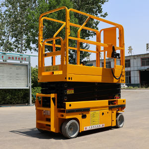 Elevador de tijera sobre orugas con orugas de altura de trabajo de 10m de alta calidad, elevador de tijera para trabajo de aire, elevador de 12m con gatos en pistas de rodillos - Product Image 4