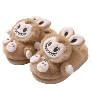 <span class=keywords><strong>Chaussons</strong></span> d'hiver pour enfants très vendus, pantoufles en peluche de lapin pour filles et pantoufles en polaire à dos fermé pour garçons - Product Image 5