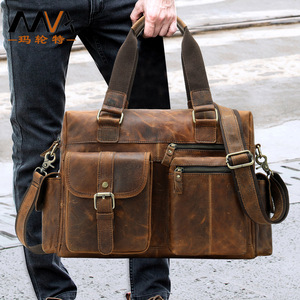 Designer Men Messenger <b>Bag</b> <b>Leather</b> Briefcase Laptop <b>Bag</b> Large Capacity Men Handbag Genuine <b>Leather</b> Travel <b>Bag</b> for Men - Product Image 5