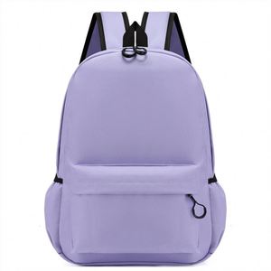 กระเป๋าเป้สะพายหลังนักเรียนแฟชั่นใหม่สีพื้นขายส่งหลากหลายขนาด - Product Image 3