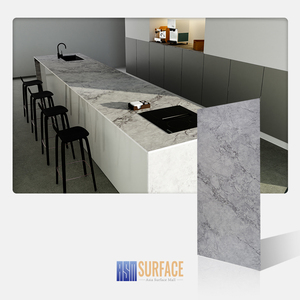Piedra artificial 20 mm 30 mm Impresión de cuerpo completo Calacatta Piedra de <span class=keywords><strong>cuarzo</strong></span> <span class=keywords><strong>gris</strong></span> <span class=keywords><strong>para</strong></span> <span class=keywords><strong>cocina</strong></span>/tapas de mesa/tapas de tocador - Product Image 3