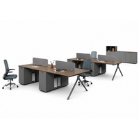 Table de direction moderne et durable - Entièrement fonctionnelle avec câblage double face haut de gamme et bois écologique