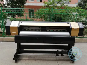 1.6M 1.8M Indoor Outdoor Goedkope Digitale Picturale Vinyl Plotter Inkjet Eco Solvent Dye Sublimatie Papier Printer Machine