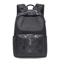 Sac à dos portable unisexe pour ordinateur portable 15,6 pouces, nouveau style, grande capacité, idéal pour les voyages, l'école et le bureau, avec chargeur USB, en polyester imperméable