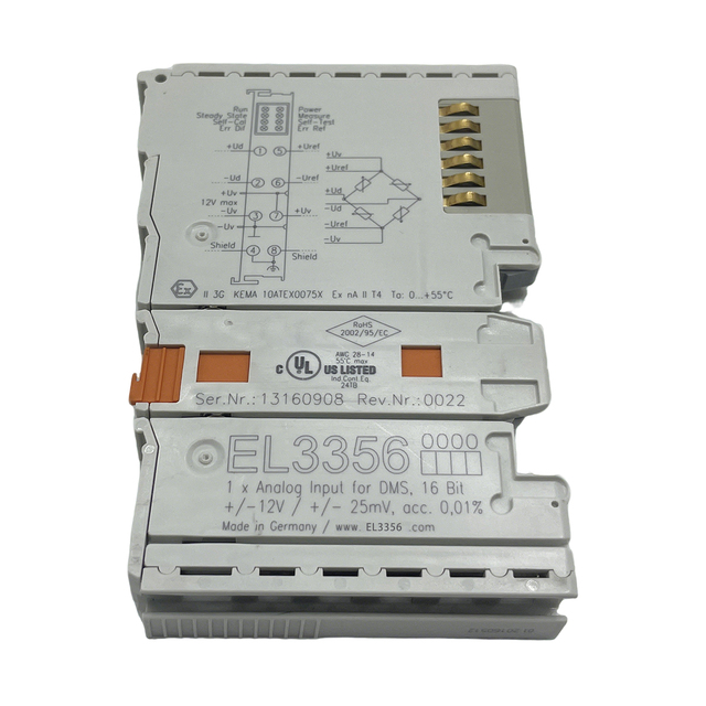 Beckhoff EtherCAT Module EL3356 PLC I/O Module 1 Channel Ethernet Communication 100% Original New Programmable Relay