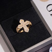 Bague Croix en Moissanite Argent S925 – Style Audacieux, Très Apprécié des Rappeurs et Influenceurs, Tendance Streetwear Miami/Nouvelle York
