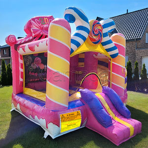 Châteaux gonflables de grande taille de qualité supérieure, <span class=keywords><strong>rose</strong></span>, châteaux gonflables/candy land, châteaux gonflables commerciaux à vendre - Product Image 3